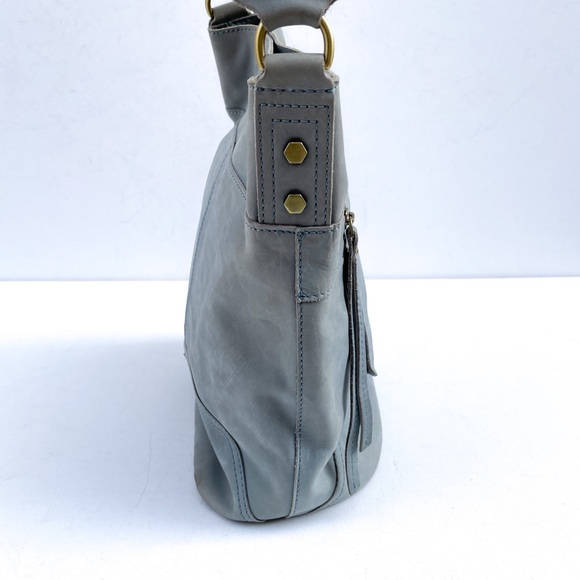 Artisan NY Blue Leather Hobo Bag - Picture 4 of 8